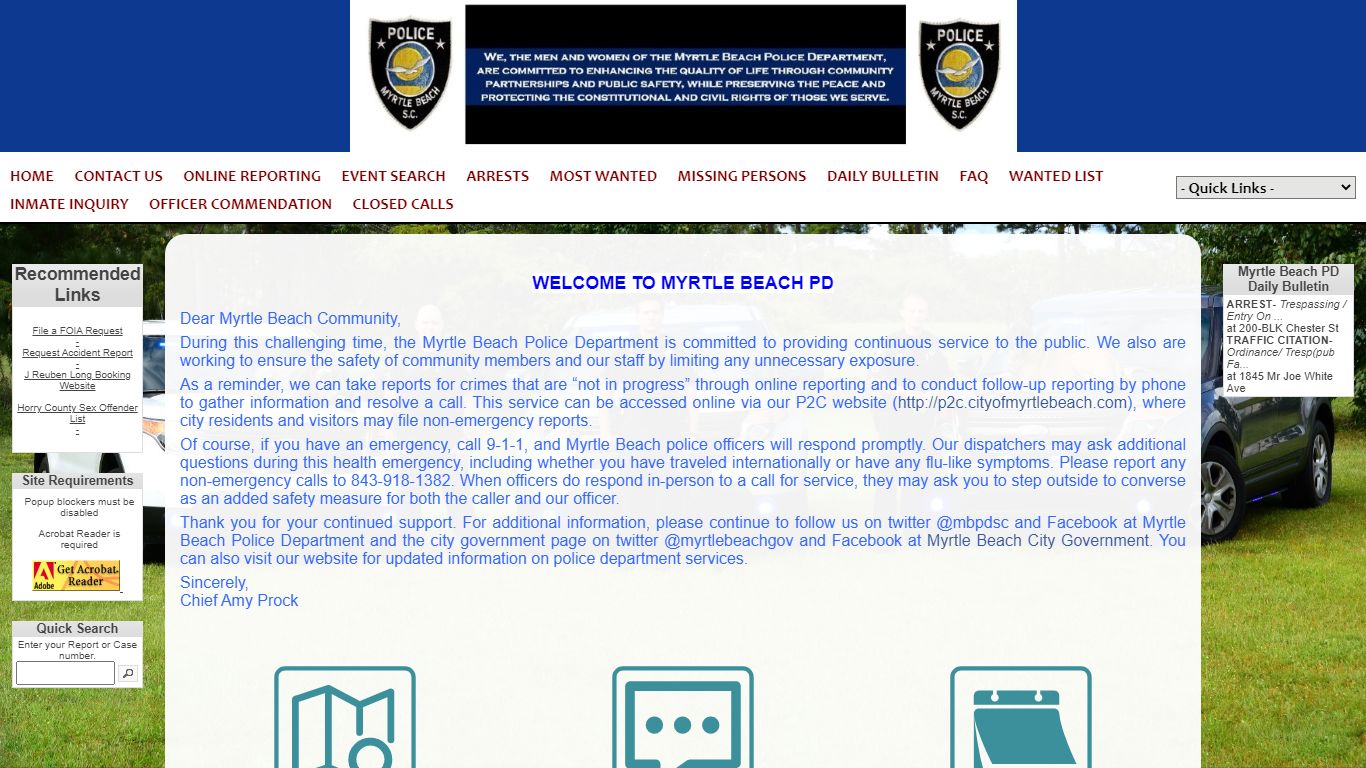 Myrtle Beach Police Department P2C